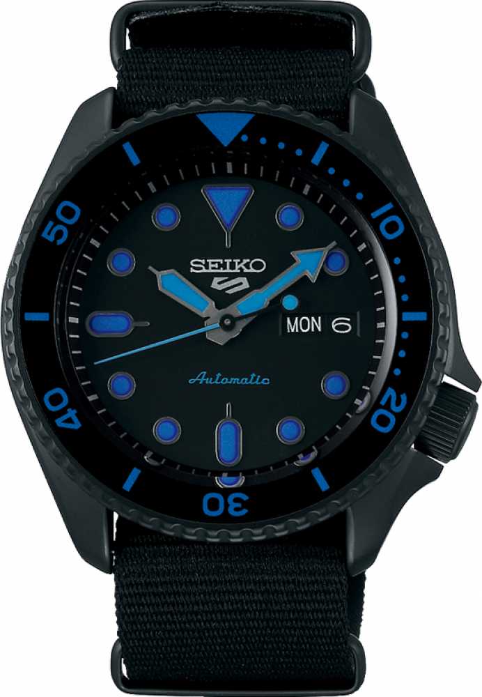 SRPD81K1 SEIKO 5 Blau Stoffband