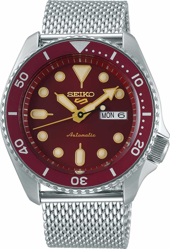 SRPD69K1 SEIKO 5 Rot Milanese