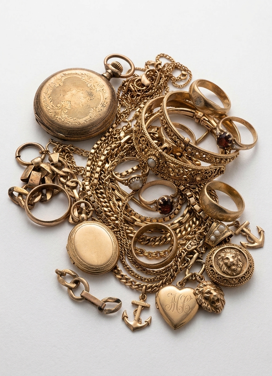 Goldschmuck und Altgold